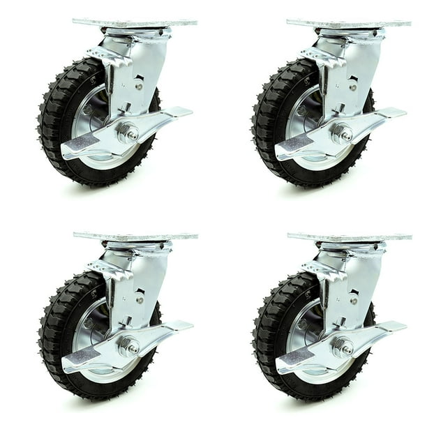 6 inch Floor Locks Brake 4 5 6 8 Casters with Non-Slip Rubber Foot 6 inch Floor Locks Brake 4 5 6 8 Casters with Non-Slip Rubber Foot
